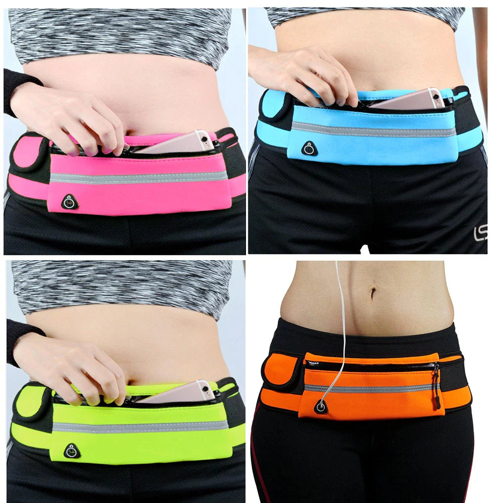 Waist Bag Belt Bag Running Waist Bag Sports Portable Gym Bag Hold Water Cycling Phone Bag Waterproof Women Running Belt