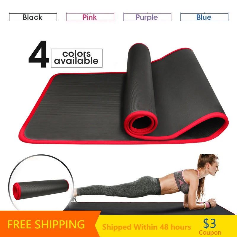 Extra Thick 10mm Yoga Mat - Non-Slip Fitness & Exercise Mat | Active Originals