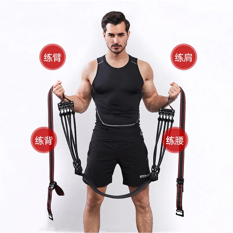 MAX 300LB Pull Up Assist Band System Adjustable Chin Up Resistance Band Improve Arm Shoulder Chest Abdomen Strength Elastic Rope