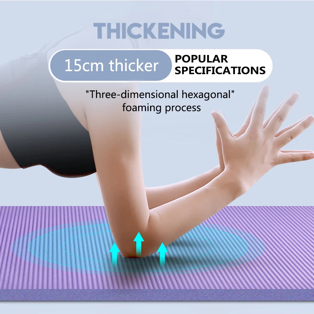 Thick NBR Yoga Mat - Non-Slip Exercise & Fitness Mat for Home Gym | Active Originals