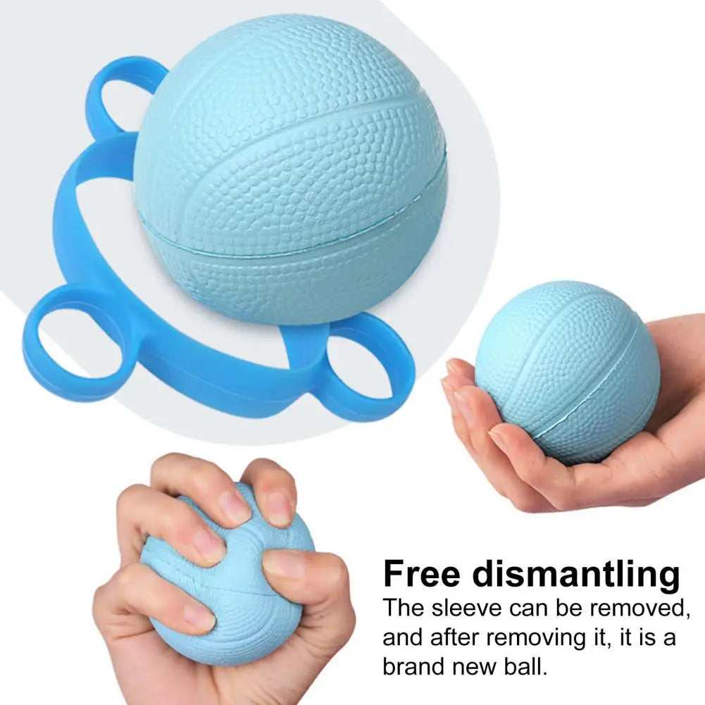 Finger Grip Ball Massage Hand Therapy Grip Strengthener Ball Five Finger Strengthen Device Muscle Relex Recovery Rehabilitation