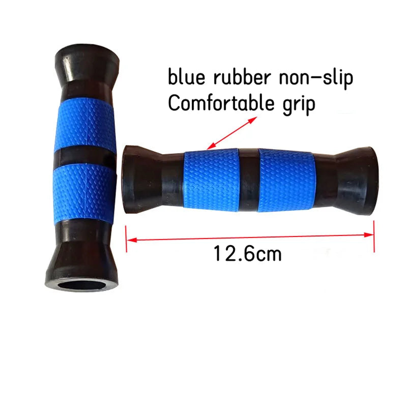 Blue Rubber Non-Slip Dumbbell Bar Handle Grip - Fitness & Exercise - Active Originals