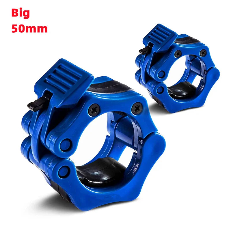 Blue Big Quick Release Barbell Clips - Fitness & Exercise - Active Originals