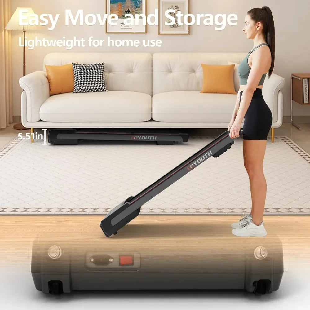 Treadmill 2 in 1  with Wireless Speaker, Remote Control and LED Display, Walking Jogging Machine for Home/Office Use Treadmill