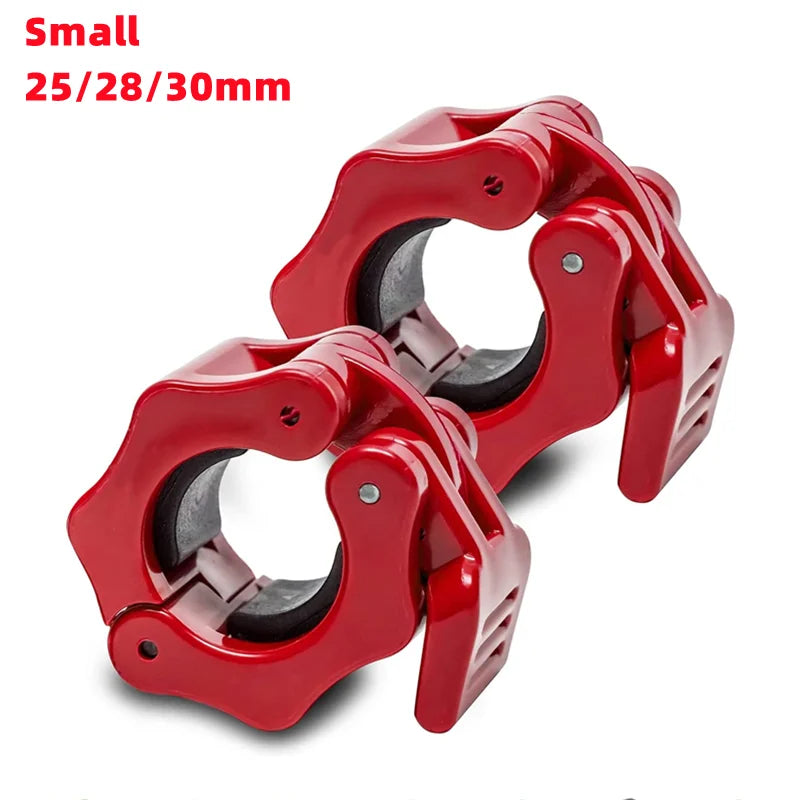 Red Small Quick Release Barbell Clips - Fitness & Exercise - Active Originals