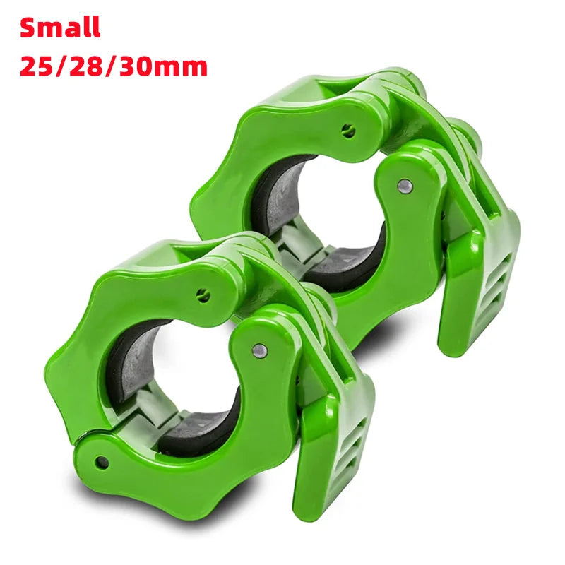 Small Green Quick Release Barbell Clips - Fitness & Exercise - Active Originals