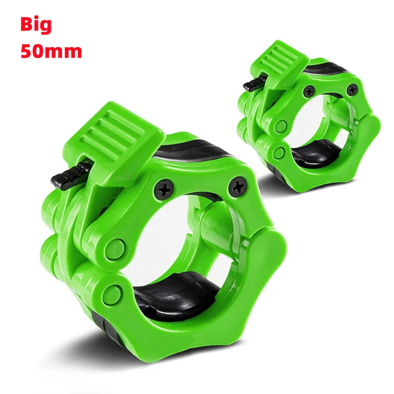 Green Big Quick Release Barbell Clips - Fitness & Exercise - Active Originals