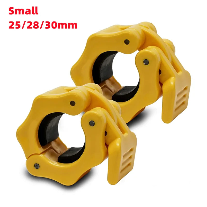 Yellow Small Quick Release Barbell Clips - Fitness & Exercise - Active Originals