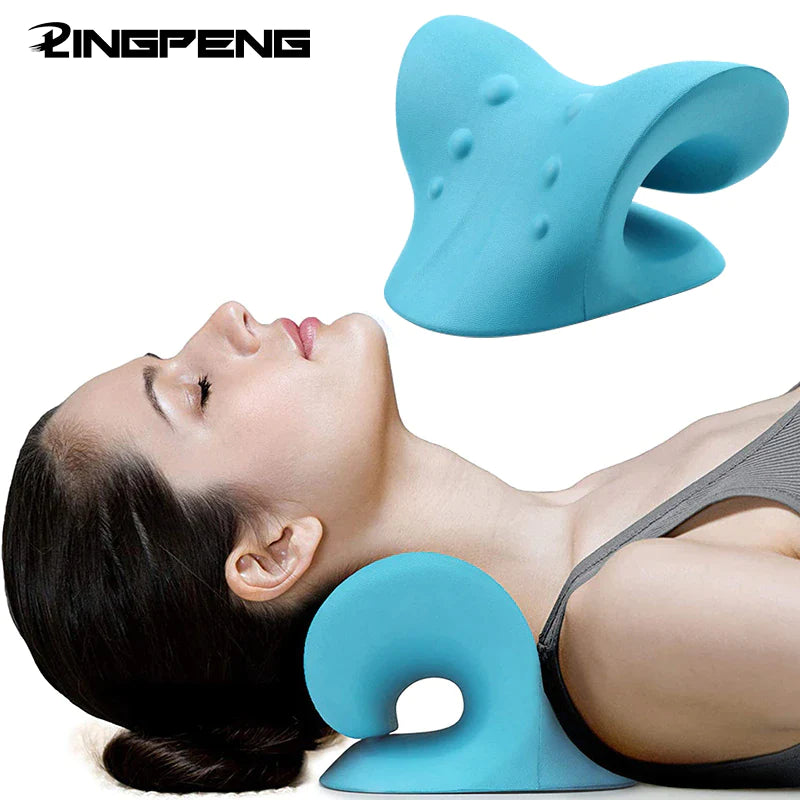 Cervical Spine Stretch Gravity Muscle Relaxation Traction Neck Stretcher Shoulder Massage Pillow Relieve Pain Spine Correction