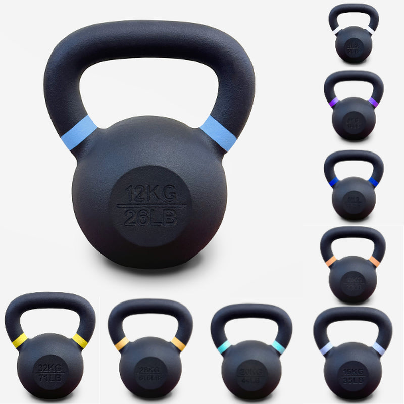 2-28Kg Kettlebells Cast Iron Neoprene Weights Fitness Exercise Workout Training