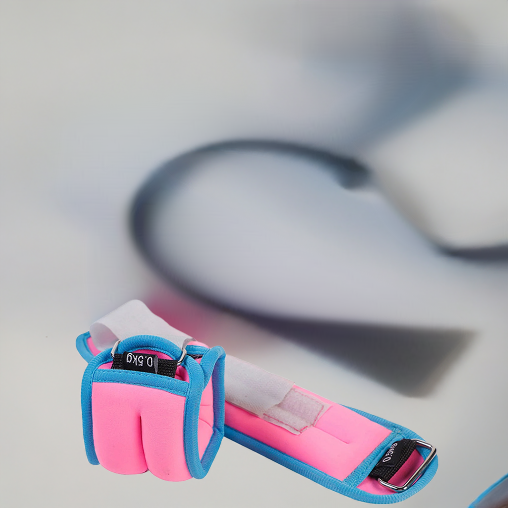 Pink Blue Adjustable Wrist & Ankle Straps - Fitness & Exercise - Active Originals 